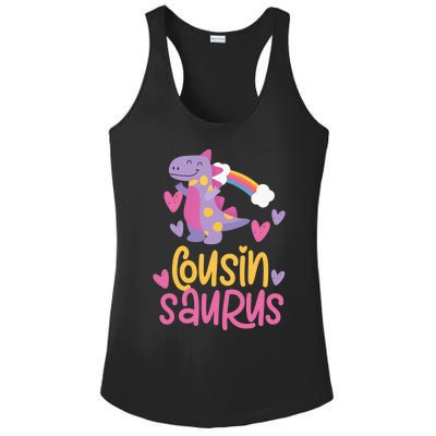 Cousin Saurus Rex Dinosaur Ladies PosiCharge Competitor Racerback Tank