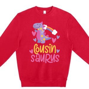 Cousin Saurus Rex Dinosaur Premium Crewneck Sweatshirt