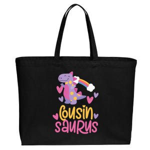 Cousin Saurus Rex Dinosaur Cotton Canvas Jumbo Tote