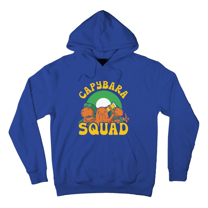 Capybara Squad Rodent Animal Capybaras Lover Hoodie