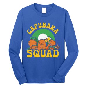 Capybara Squad Rodent Animal Capybaras Lover Long Sleeve Shirt