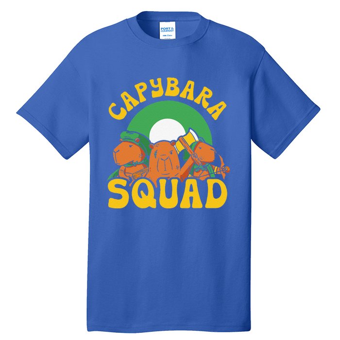 Capybara Squad Rodent Animal Capybaras Lover Tall T-Shirt