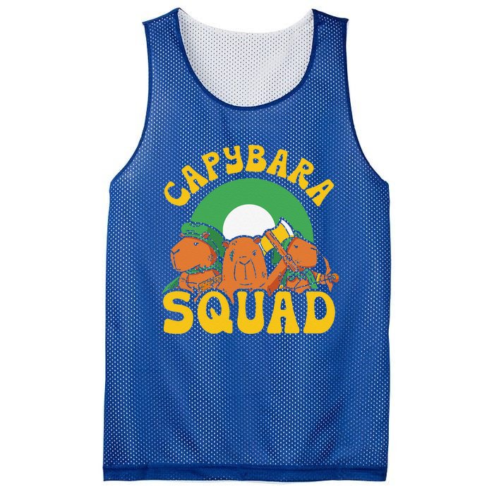 Capybara Squad Rodent Animal Capybaras Lover Mesh Reversible Basketball Jersey Tank