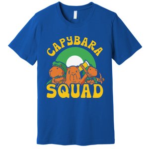 Capybara Squad Rodent Animal Capybaras Lover Premium T-Shirt