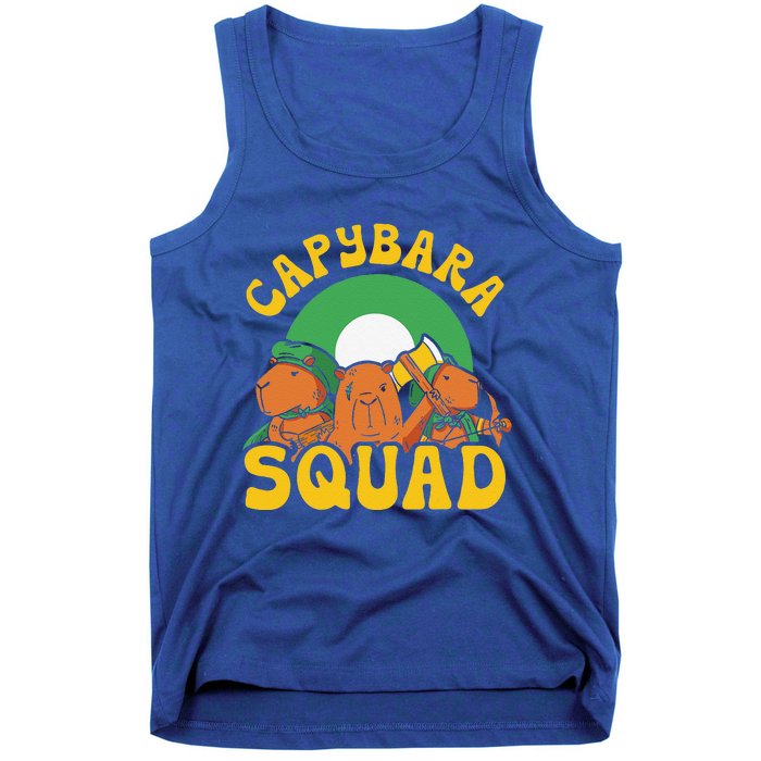 Capybara Squad Rodent Animal Capybaras Lover Tank Top