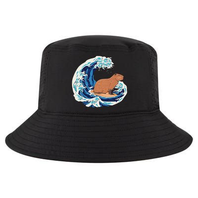 Capybara Surfing Rodent Wave Humor Animal Cool Comfort Performance Bucket Hat