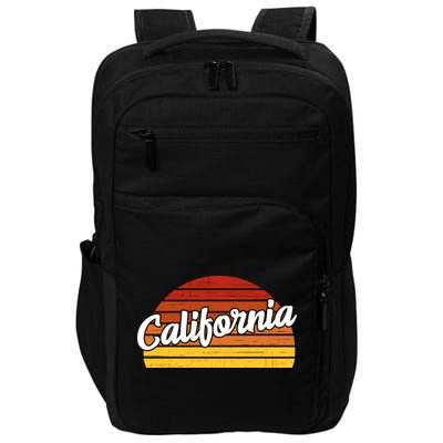 California Sunset Retro Vintage Impact Tech Backpack