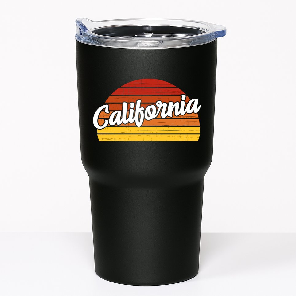 California Sunset Retro Vintage Tumbler