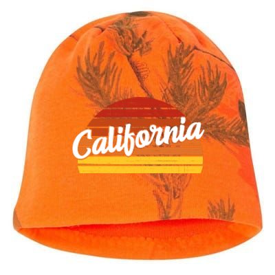 California Sunset Retro Vintage Kati - Camo Knit Beanie