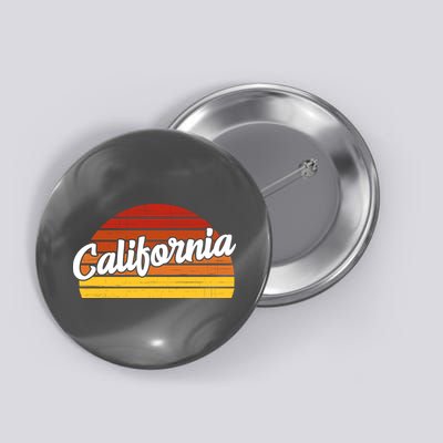 California Sunset Retro Vintage Button