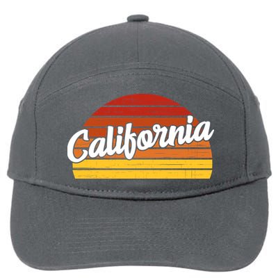 California Sunset Retro Vintage 7-Panel Snapback Hat