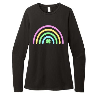 Colorful Shamrock Rainbow Womens CVC Long Sleeve Shirt