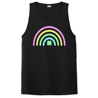 Colorful Shamrock Rainbow PosiCharge Competitor Tank