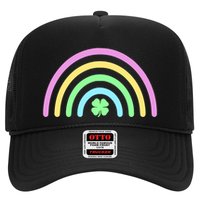 Colorful Shamrock Rainbow Trucker Hat