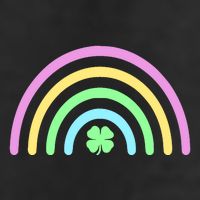 Colorful Shamrock Rainbow Trucker Hat