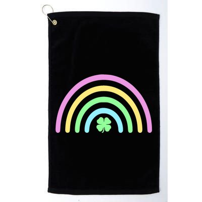 Colorful Shamrock Rainbow Golf Towel