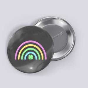 Colorful Shamrock Rainbow Button