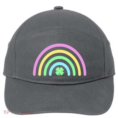Colorful Shamrock Rainbow 7-Panel Snapback Hat