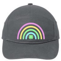 Colorful Shamrock Rainbow 7-Panel Snapback Hat