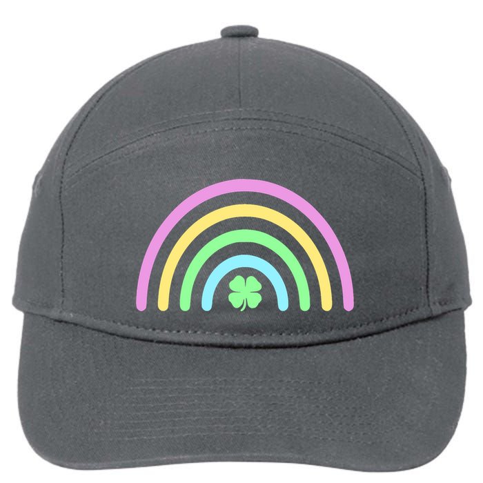 Colorful Shamrock Rainbow 7-Panel Snapback Hat