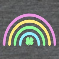 Colorful Shamrock Rainbow 7-Panel Snapback Hat