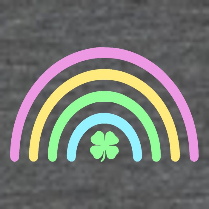 Colorful Shamrock Rainbow 7-Panel Snapback Hat