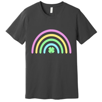 Colorful Shamrock Rainbow Premium T-Shirt