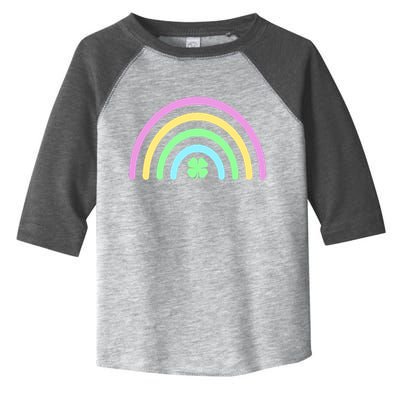 Colorful Shamrock Rainbow Toddler Fine Jersey T-Shirt