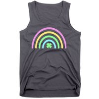 Colorful Shamrock Rainbow Tank Top