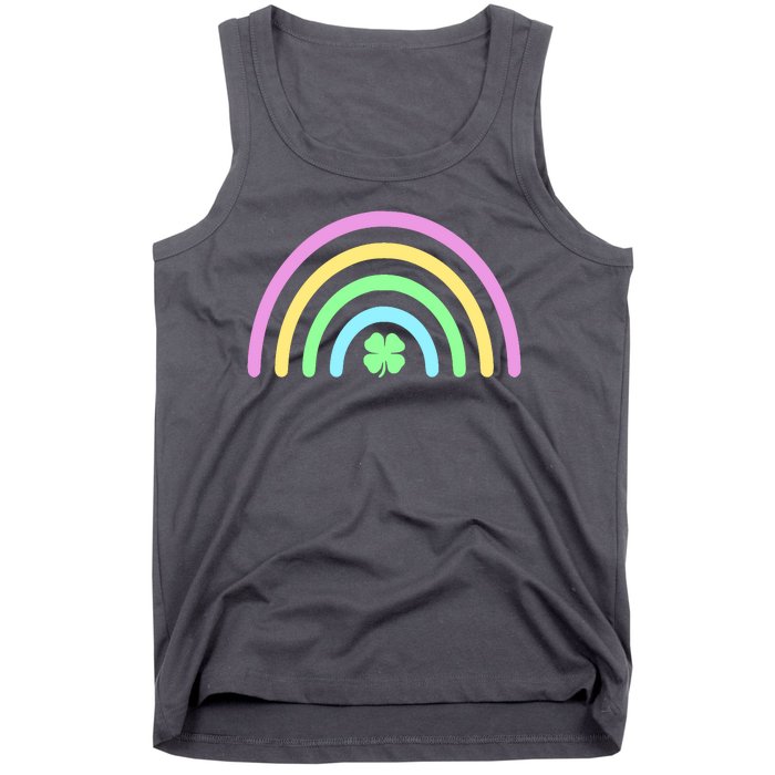 Colorful Shamrock Rainbow Tank Top