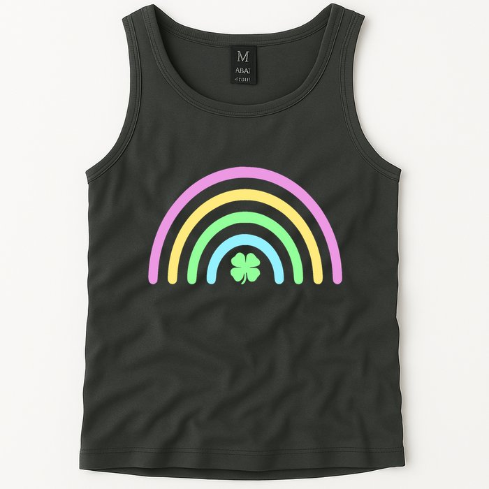 Colorful Shamrock Rainbow Tank Top