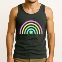 Colorful Shamrock Rainbow Tank Top