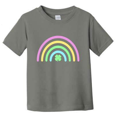 Colorful Shamrock Rainbow Toddler T-Shirt