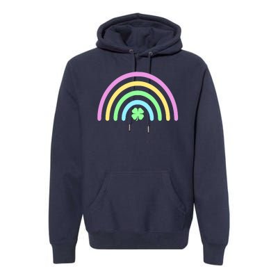 Colorful Shamrock Rainbow Premium Hoodie