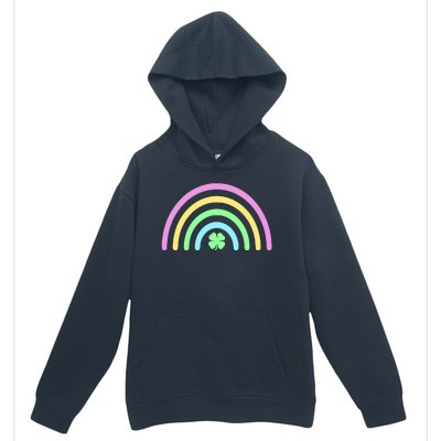 Colorful Shamrock Rainbow Urban Pullover Hoodie