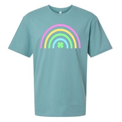 Colorful Shamrock Rainbow Sueded Cloud Jersey T-Shirt