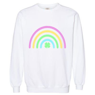 Colorful Shamrock Rainbow Garment-Dyed Sweatshirt