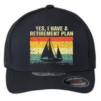 Cool Sailing Retirement Plan Boating Sailboat Flexfit Unipanel Trucker Cap