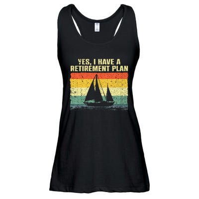 Cool Sailing Retirement Plan Boating Sailboat Ladies Essential Flowy Tank