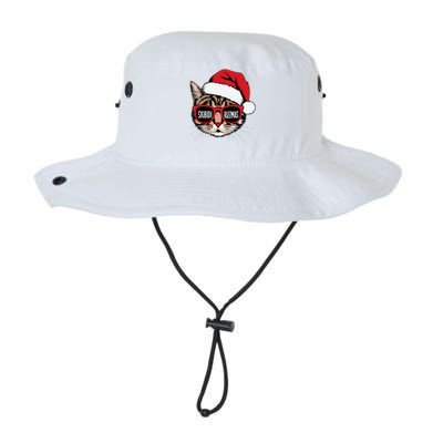 Cat Skibid.I Rizzmas Christmas Rizz Santa Claus Charisma Legacy Cool Fit Booney Bucket Hat