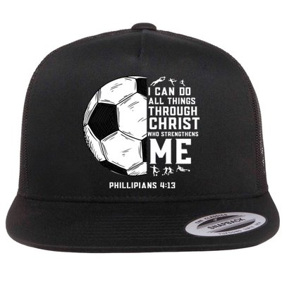 Christian Soccer Religious Gifts Flatbill Hat