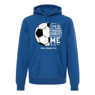 Christian Soccer Religious Gifts Premium Hoodie