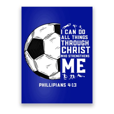 Christian Soccer Religious Gifts Poster