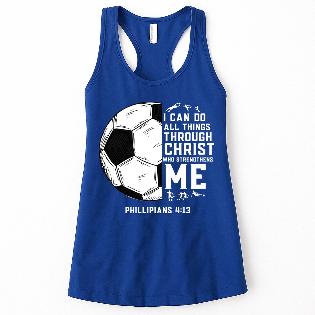 Christian Soccer Religious Gifts Womens Tank Top