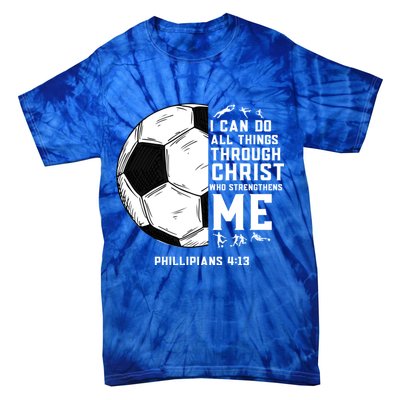 Christian Soccer Religious Gifts Tie-Dye T-Shirt