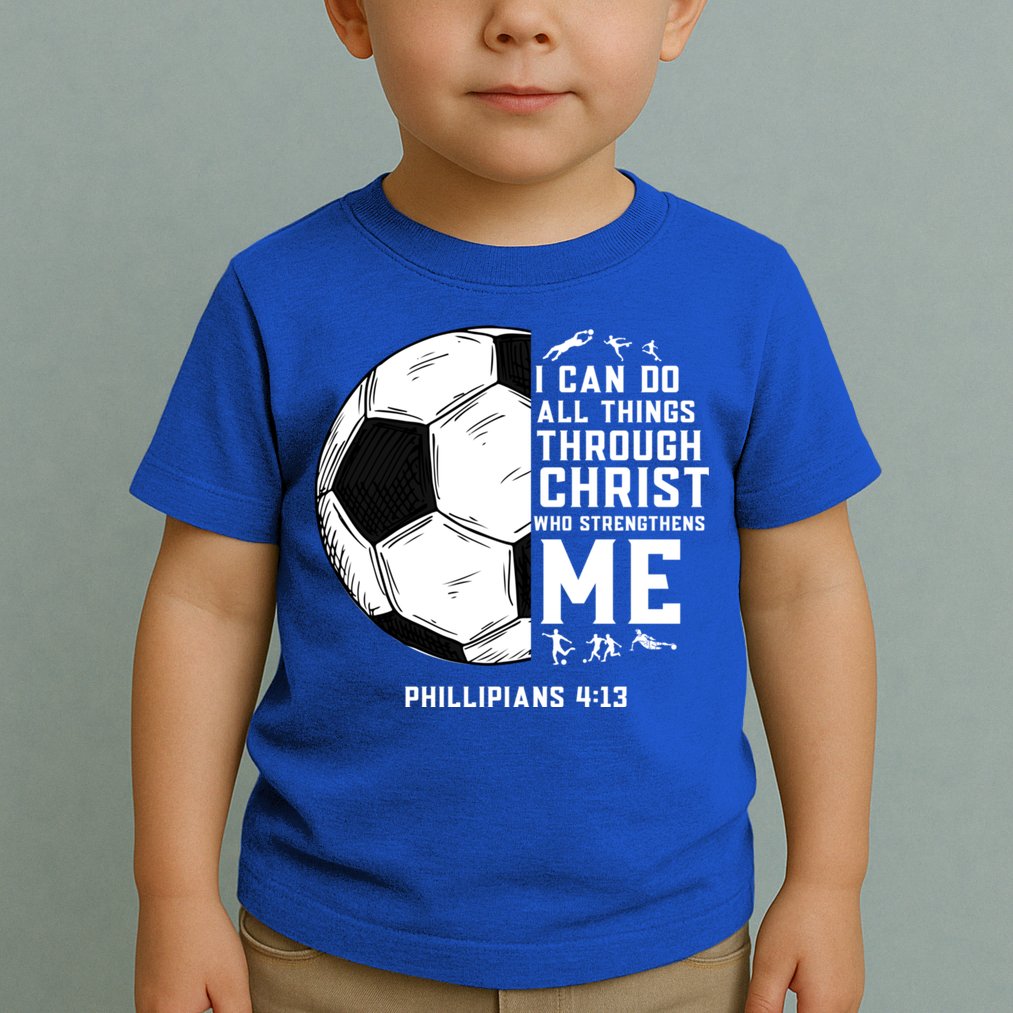 Christian Soccer Religious Gifts Toddler T-Shirt