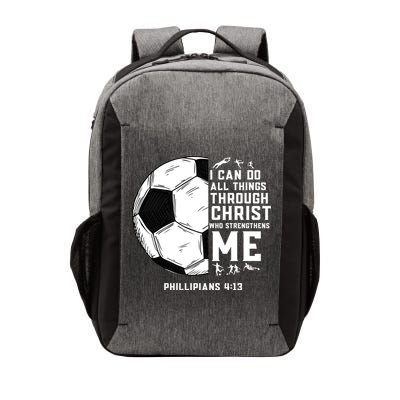 Christian Soccer Religious Gifts Vector Backpack