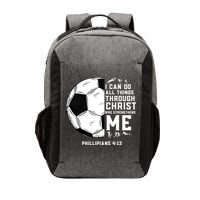 Christian Soccer Religious Gifts Vector Backpack