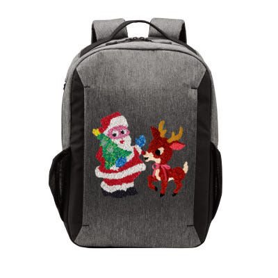 Cute Santa Reindeer Best Friends Christmas Cheer Vector Backpack