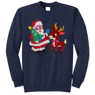 Cute Santa Reindeer Best Friends Christmas Cheer Tall Sweatshirt